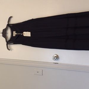 NWT Current/Elliott Black The Lace Maxi Dress size 0